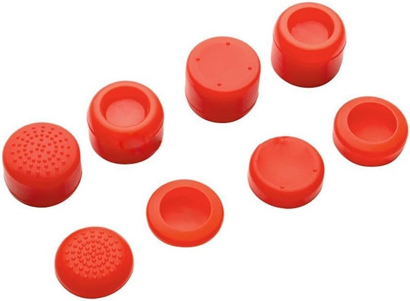 Ambertown Pack of 8 pcs Analog Controller Gamepad Raised Antislip Thumb Stick Grips Thumbsticks Joystick Cap Cover for PS5, PS4, PS3, Switch Pro, Xbox one, Xbox 360, Wii U, PS2 Controller (Red) - Image 3